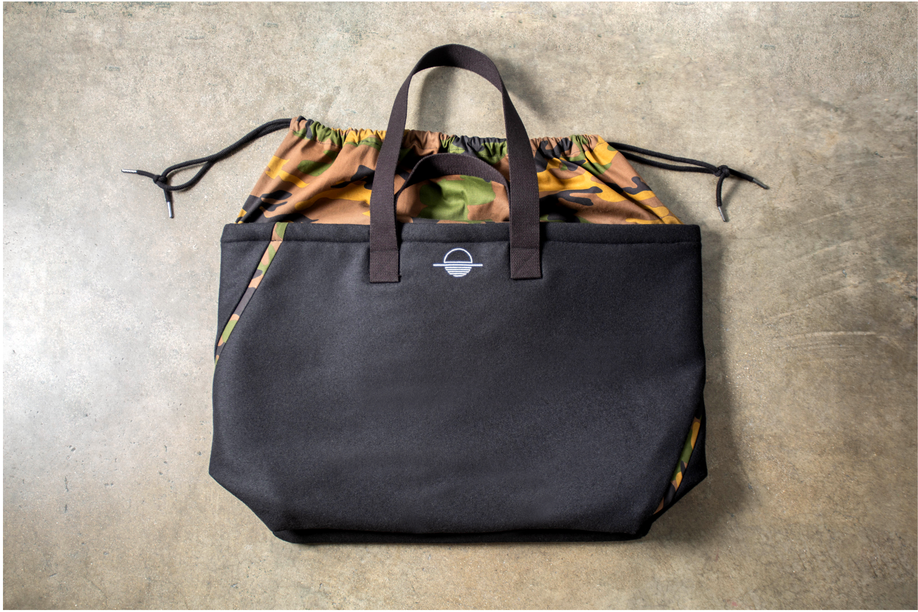 Black Wool & Olive Camo