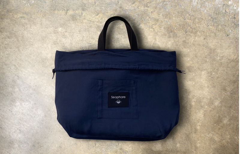 Navy Wool & Navy Linen